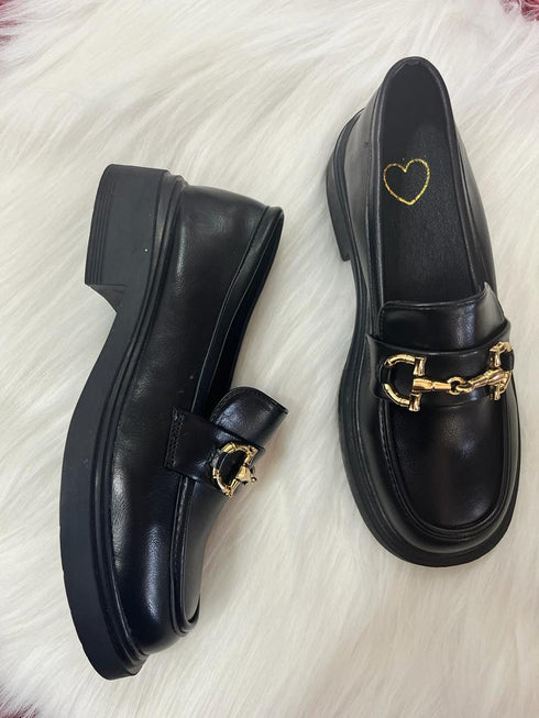 Round Toe Chunky Loafers